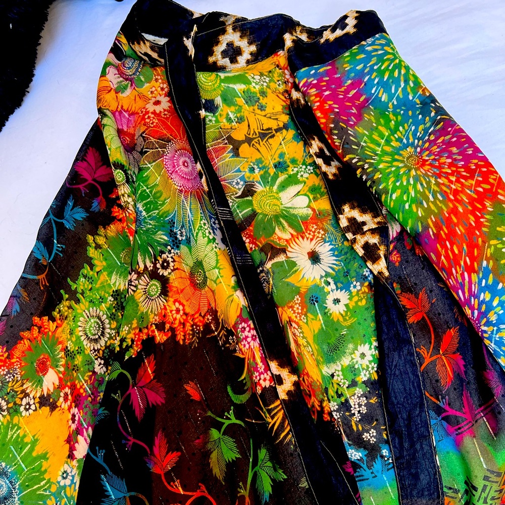 Vintage Wrap Dual Sided India Skirt
